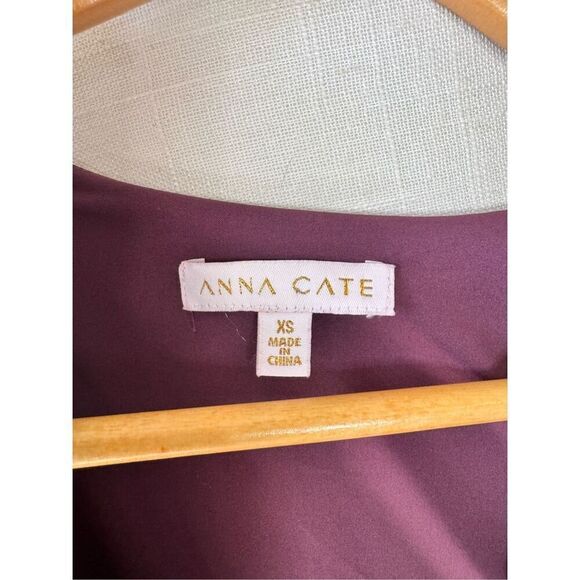 Anna Cate V Neck Purple Mini Dress Size XSmall - Picture 4 of 9